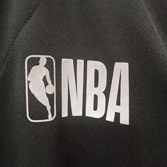 RARE NBA Brand NBA Logo Black Baseball Jersey #46 Men's Sz XXL - Picture 6 of 15
